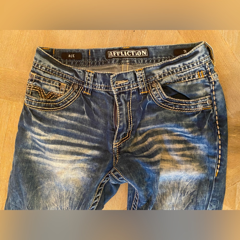 Affliction Men’s ACE size 31/32 Jeans